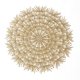 thumbnail image 2 of Tapete decorativo para mesa redonda con flores huecas, 4 Uds., vinilo antideslizante, 15 pulgadas (dorado-P, 4), resistente al desgaste y antideslizante, 2 of 5