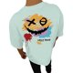 thumbnail image 1 of Playeras De Hombre Camiseta Informal De Verano De Manga Corta Con Cuello Redondo Y Estampado De Letras Y Caras Para Hombre, 1 of 5