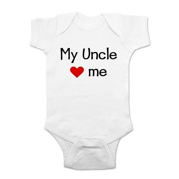 My Uncle loves me - wallsparks cute & funny Brand - baby one piece bodysuit - Great baby shower gift!