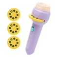 thumbnail image 1 of 1 Set Projector Toy Manual Early Educational Plastic Sturdy Slide Flashlight Toy for Bedtime, 1 of 8