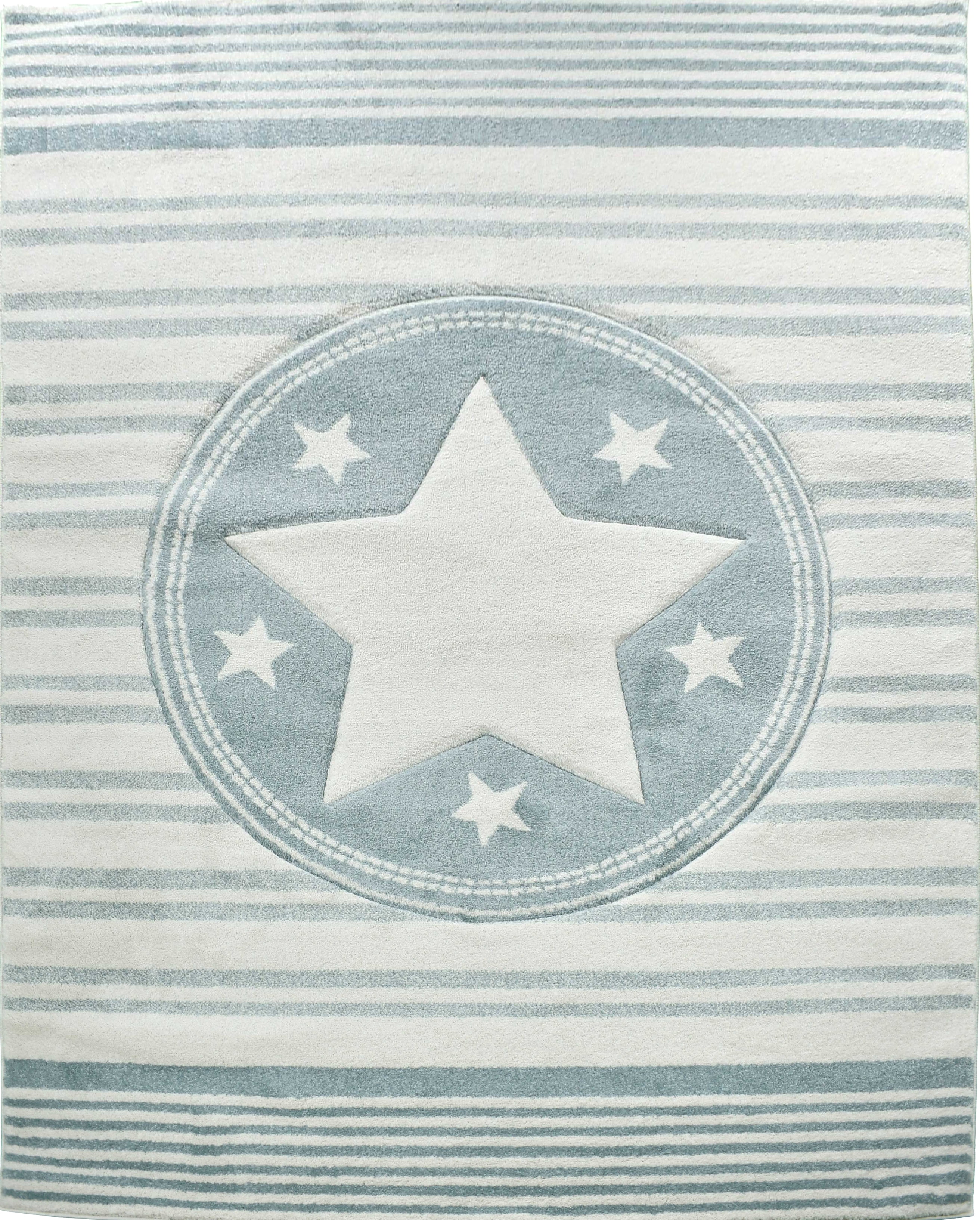 KC Cubs Boy & Girl Modern Decor Multicolor Area Rug and Carpet Collection for Kids, Toddlers and Baby Nursery, Stars & Stripes