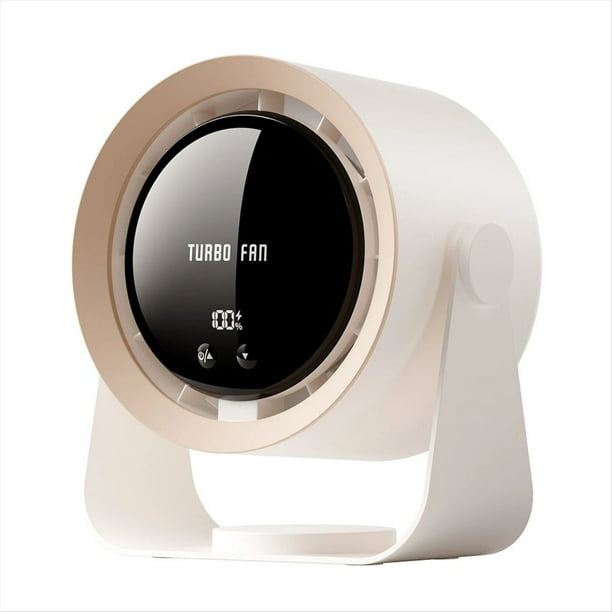 Ventilador Turbo Eléctrico Ventilador Circulador de Aire Frío Inalámbrico Ventilador de Techo de Pared de Escritorio Recargable por USB Ventilador de Aire Frío,C