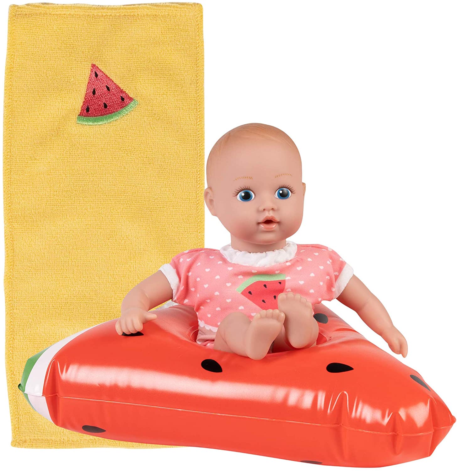 Adora Water Baby Doll, SplashTime Baby Tot Fresh Watermelon, 8.5 inch
