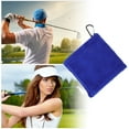 thumbnail image 6 of Unique Bargains 1 Pc Soft Golf Towel with Carabiner Clip 5.51"x5.51" Blue, 6 of 6