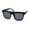 Black Solid Black, variant on Womens Thin Metal Chain Weave Trim Plastic Horn Rim Sunglasses Black Solid Black
