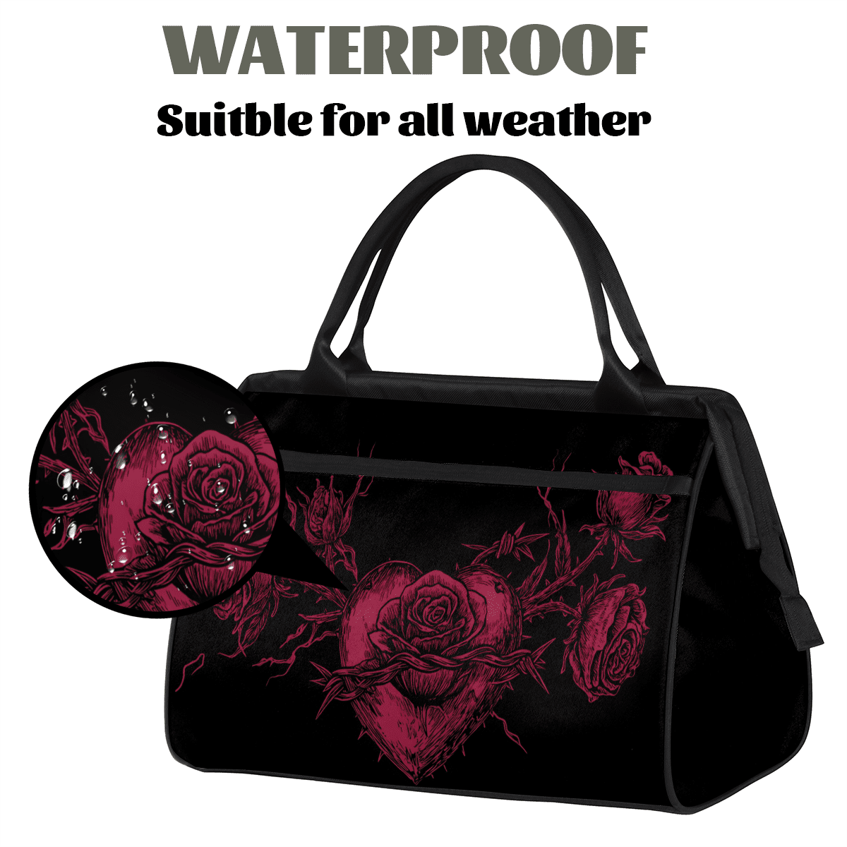 Travel Duffle Bag, Travel Sports Bag Waterproof Tear-Resistant Weekender Carry On Tote for Gym, Overnight Trip & Outdoor Activities