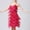 38#Hot Pink, variant on gljltg Women's Fashion Suspender Crewneck Sequin Feather Sleeveless Mini Dress, Polyester Fabric, Lightweight Breathable Summer Party Daily Casual Outfit, Easy Care Machine Washable