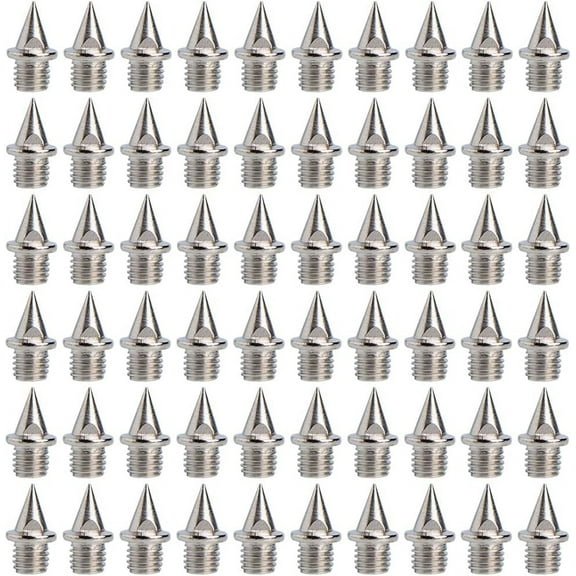64 Pieces Track and Field Running Spikes Spikes Shoes Running Replacement Track Shoe Spikes Spikes Shoe Replacement Spikes for Sprint Sports Short Running Shoes