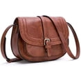 thumbnail image 2 of LHSHID Shoulder Bag for Women Leather Crossbody Purse Retro Satchel Handbag Lightweight Pocketbook, 2 of 6