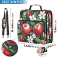 thumbnail image 2 of FORMRS Zipper Binder with Shoulder Strap 2-inch Ring 500 Sheet Capacity File Bag, Red Apple Pattern, 2 of 5