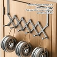 thumbnail image 2 of Youkk Metal Door Hooks Practical Function And Durable Ensures Strong And Long-lasting white 6 hooks, 2 of 6