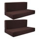 thumbnail image 2 of Fundas de cojín para Camper, fundas de respaldo, banco de repuesto fácil de instalar, 2 piezas marron oscuro, 2 of 8