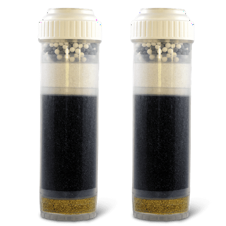 AF-1004 - 7-Stage Alkaline, Anti-oxidizing, GAC, KDF Countertop Replacement Filter Cartridge - 2PK