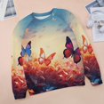 thumbnail image 6 of Watercolor Butterfly Mom Sweatshirt For Women Long Sleeve Pullover, 6 of 7