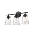 thumbnail image 3 of Amberose 3 - Light Matte Black / Black Wall Sconce, 3 of 5