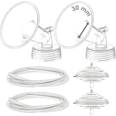 Maymom Pump Parts Compatible with Spectra S1 S2 9 Plus Breastpump. Not Original Spectra Replacement Pump Parts. Inc 30 mm Flange Backflow Protector Tubing