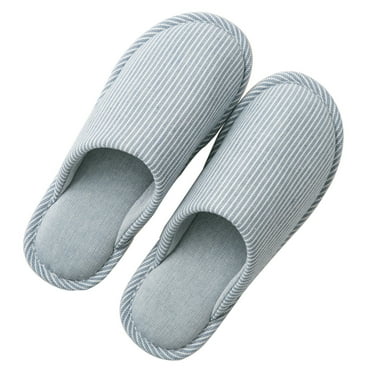 1 Pair Cotton Linen Slippers Indoor Casual Shoes Household All Seasons Slippers