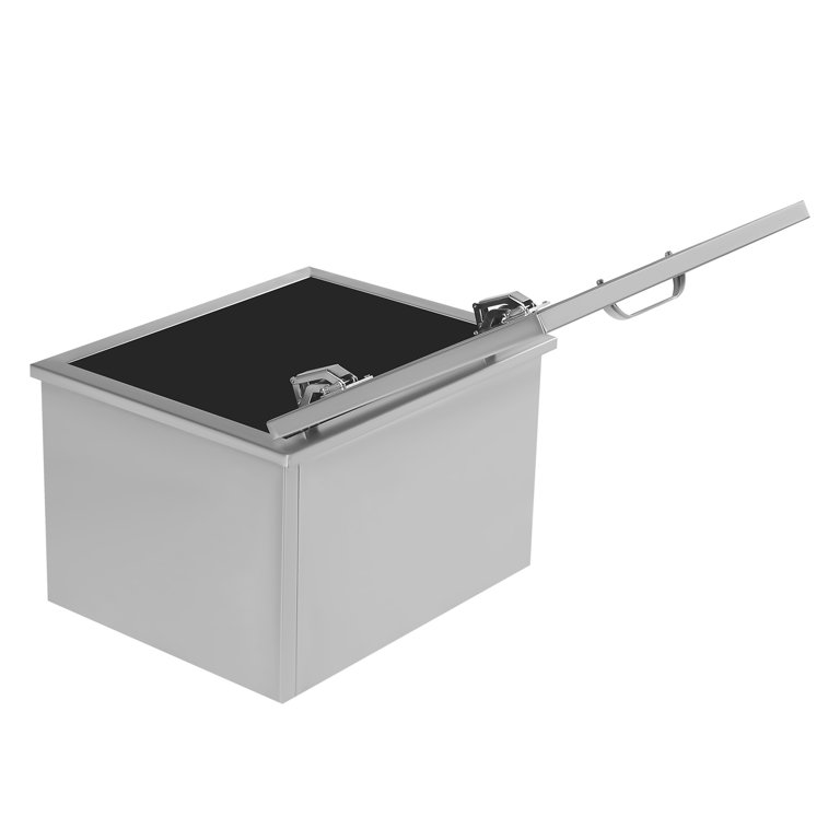 Drop-in Ice Chest Built In Ice Bin With Removable Cover SUS 304 Stainless  Steel Ice Cooler Including Drain-Pipe & Drain Plug For Cold Wine