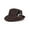 Brown, variant on Deago Fedora Hats for Men Women Classic Short Brim Felt Manhatta Hat Panama Dress Fedora Hat with Feathers Band (Black)