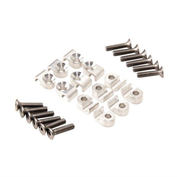 Aluminum Brake Line Clamps, 3/16 Inch, Set of 12