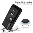 thumbnail image 4 of Compatible for Samsung Galaxy A15 Case with Card Holder, Wallet Case for Women Men with Rotation Finger Ring Stand, Accordion Style PU Leather Shockproof Case for Galaxy A15, Black, 4 of 7