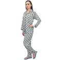thumbnail image 1 of Bimba Geometric Print Set Of 2 Pcs White Button-Down Shirt With Pajama Pants - 4, 1 of 4