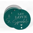 thumbnail image 2 of Inkdotpot Pack Of 50 Let Love Sparkle Wedding Favor Paper Tags Craft Real Silver Foil Hang Tags, 2 of 6