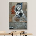 thumbnail image 3 of wall26 Canvas Print Wall Art Banksy Les Miserables with French Flag Graffiti &amp; Street Art Pop Culture Illustrations Pop Art Bohemian Multicolor Dark for Living Room, Bedroom, Office - 16"x24, 3 of 7