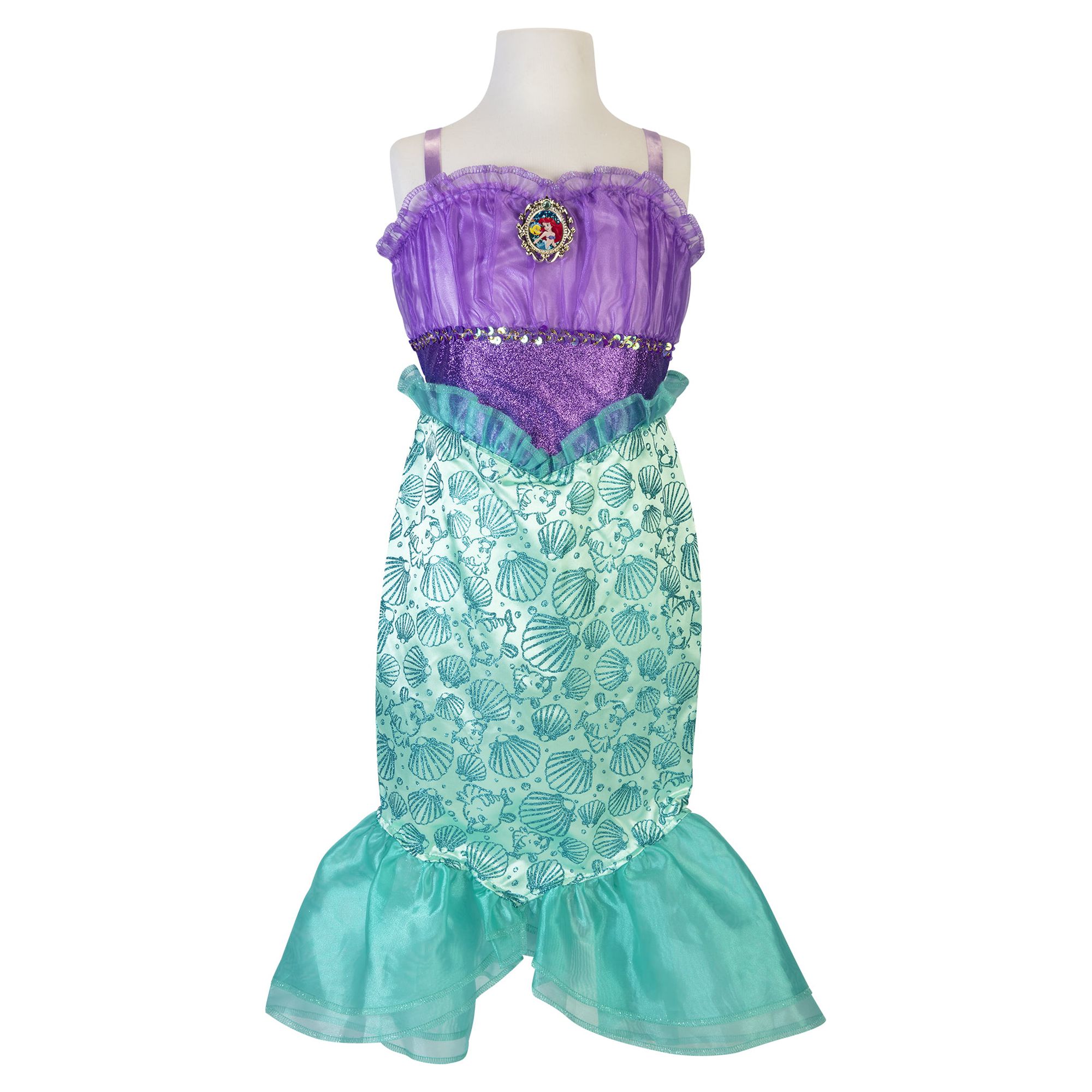 Disney Princess Ariel Children's Dress Perfect for Halloween or Dress Up - image 5 of 6