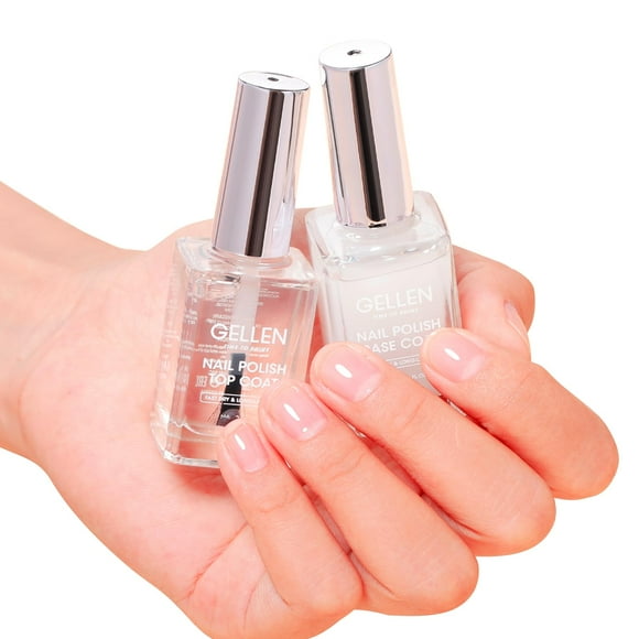 Base y capa superior de esmalte de uñas GELLEN Clear Quick Dry 15 ml