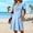 Light Blue, variant on Helii Womens Embroidered Eyelet V Neck Short Sleeve A Line Dress with Pockets Lightweight Breathable Summer Swing Casual Loose Fit T Shirt Dress for Daily Vacation Beach Party 6 Colors