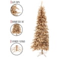 thumbnail image 3 of Perfect Holiday 6.5 Ft Rose Gold Christmas Tree with Metal Stand, 624 Tips, Dia 38", 3 of 4