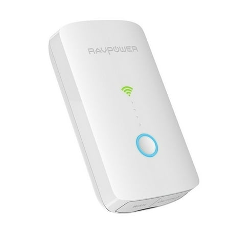 RAVPower FileHub Plus, Wireless Travel Router, SD Card Reader USB Portable Hard Drive Companion, DLNA NAS Sharing Media Streamer 6700mAh External Battery Pack -
