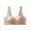 Khaki, variant on Front Closure Bra Full Coverage Seamless Wireless Comfort Supportive Everyday T Shirt Soft Padded Underwire, M, Purple
