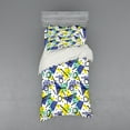 thumbnail image 2 of Ambesonne Modern Bedding Set 4 Pcs, Geometric Retro Theme, Queen, Blue Yellow and Black, 2 of 3
