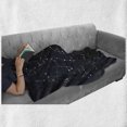 thumbnail image 6 of Constellation Soft Flannel Fleece Blanket, Sky Map Andromeda Lacerta Cygnus Lyra Hercules Draco Bootes Lynx, Cozy Plush for Indoor and Outdoor Use, 50" x 60", Dark Blue Yellow White, by Ambesonne, 6 of 6