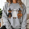 thumbnail image 5 of Halloween Shirt, Highland Cow Ghost and Witch Sweatshirt, Cute Pumpkin Costume Hoodie, Spooky Farm Animal T-Shirt, Cow Lover Gift for Women, 5 of 9