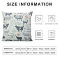 thumbnail image 6 of Shangniulu Set of 2 Farm Pillow Cover Modern Farmhouse Cow Chicken and Pig Pattern Vintage Cushion Case Home Decor Square Pillowcase, 6 of 6