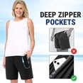 thumbnail image 2 of ICY Shorts, Women's Ultra Stretch Ice Silk Breathable Quick Drying Cooling Shorts for Women Over 50, 2 of 6