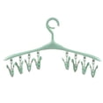 thumbnail image 4 of Billuyoard Percha de plástico para ropa, percha para abrigos, almacenamiento de ropa, percha de secado con 8 Clips Almacenamiento y organización del hogar Billuyoard HA022750-00, 4 of 6