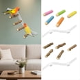 thumbnail image 2 of Percha para Pájaros, Periquitos, Rampa de Escalada con Ventosa, Ahorra Espacio, Percha para Loros, Periquitos y Cacatúas para Pared B., 2 of 7