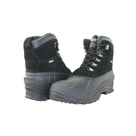 

Tanleewa Men s Snow Boots Leather Winter Boots Slip Resistant Insulated Shoe Size 6 Adult Male