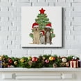 thumbnail image 4 of Christmas Des - Dog Trio Christmas Tree- Gallery Wrapped Canvas, 4 of 9