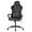 Black (Regular Version), variant on CL.HPAHKL Ergonomic Gaming Chair, Comfortable Computer Gaming Chair with PU Leather Lumbar Support Height Adjustable Game Chair with 360° Swivel Seat and Headrest for Office or Gaming, Grey