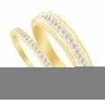 thumbnail image 2 of AFFY Round Cut White Natural Diamond His and Hers Wedding Band Set in 14K Yellow Gold (0.33 Cttw), 2 of 2