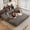 Gray, variant on MAYEERTY 78.8" Corduroy Compression Sofa Bed, Convertible Futon Couch with Pillow Back Support,Black