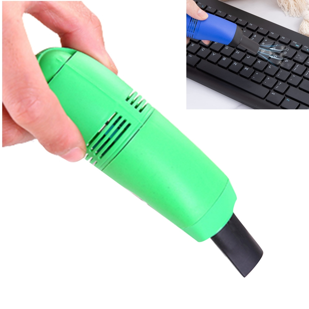 PloutoRich Mini Vacuum Cleaner, USB Keyboard Computer Vacuum Cleaner, Rechargeable Vacuum