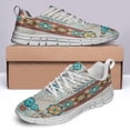thumbnail image 4 of Native American Pattern Shoes for Men Women Running Shoes Lightweight Walking Sneakers Mesh Athletic Sport Shoes White Size 7, 4 of 5