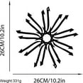 thumbnail image 3 of Stainless Steel Metal Sun Wall Decor Outdoor, Wacky Sun Metal Wall Art for Living Room Patio Garden Bathroom Fence Bedroom, 3 of 6