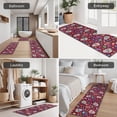 thumbnail image 5 of Purple Colorful Skull Flower Pattern Kitchen Rugs Sets Of 3,Kitchen Runner Rugs Non Skid Washable,Decorative Kitchen Floor Mats for Kitchen,Sink,Laundry,17"x30"+ 17"x47" + 17"x59", 5 of 6